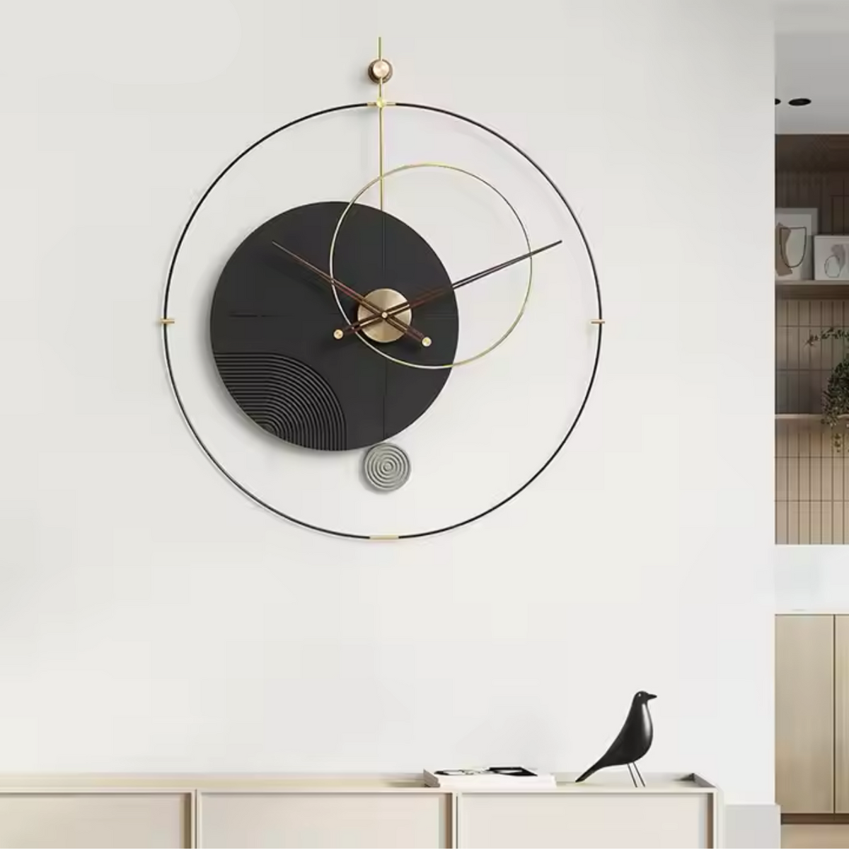 Modern Abstract Circle Wall Clock – product image
