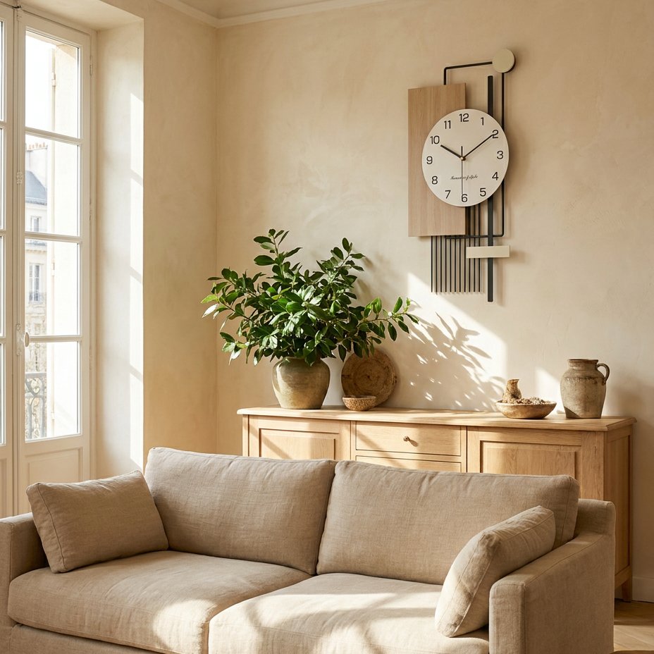 Modern Asymmetrical Wall Clock – product view 2