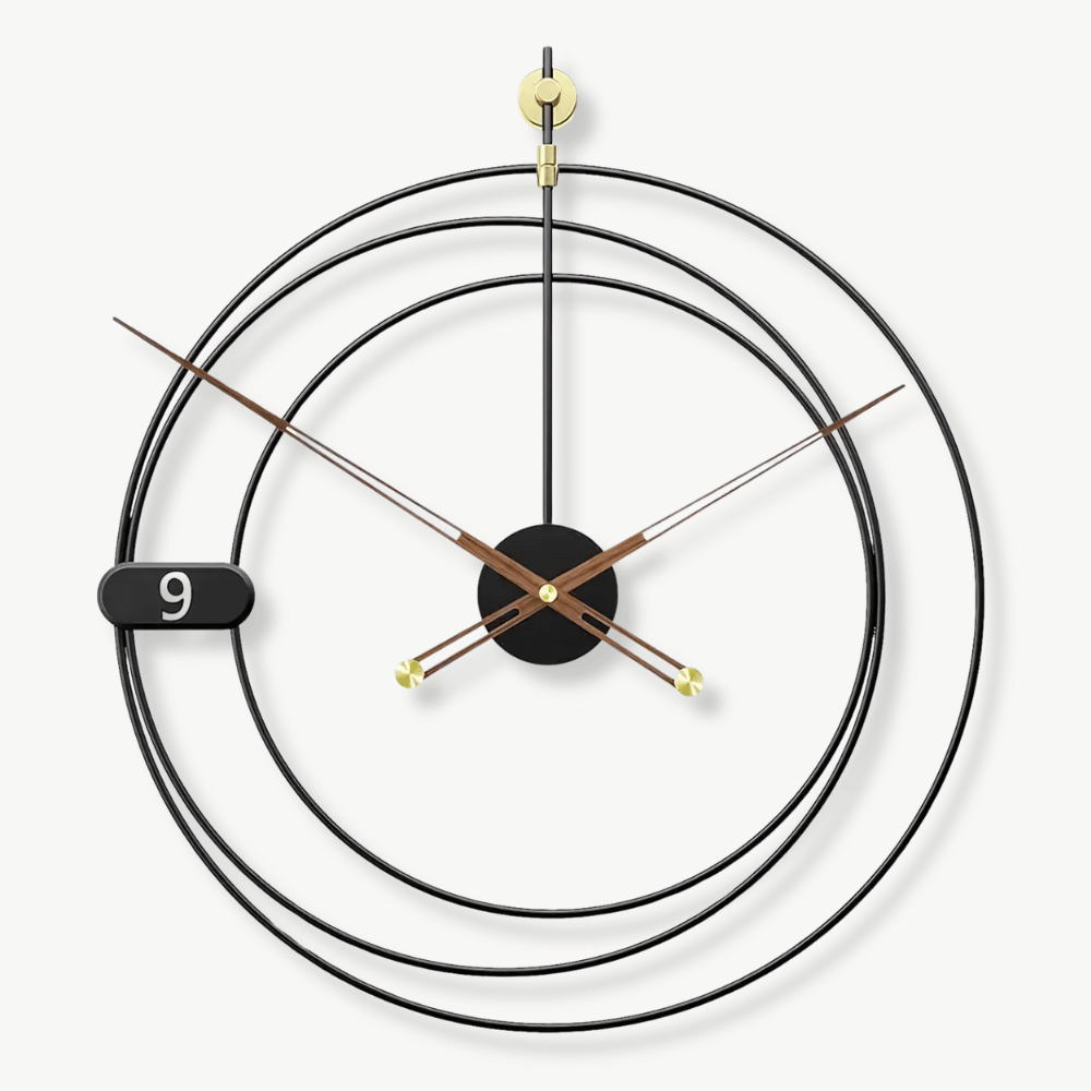Modern Geometric Wall Clock – 53 X 58 cm