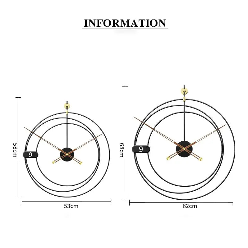 Modern Geometric Wall Clock – view 5