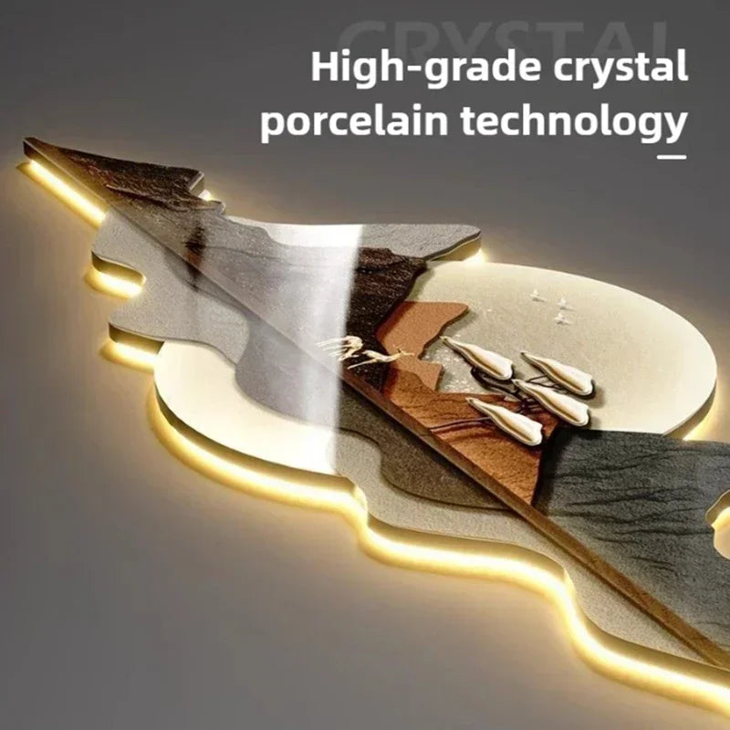 Modern LED Design Wall Clock – B, 50 X 50