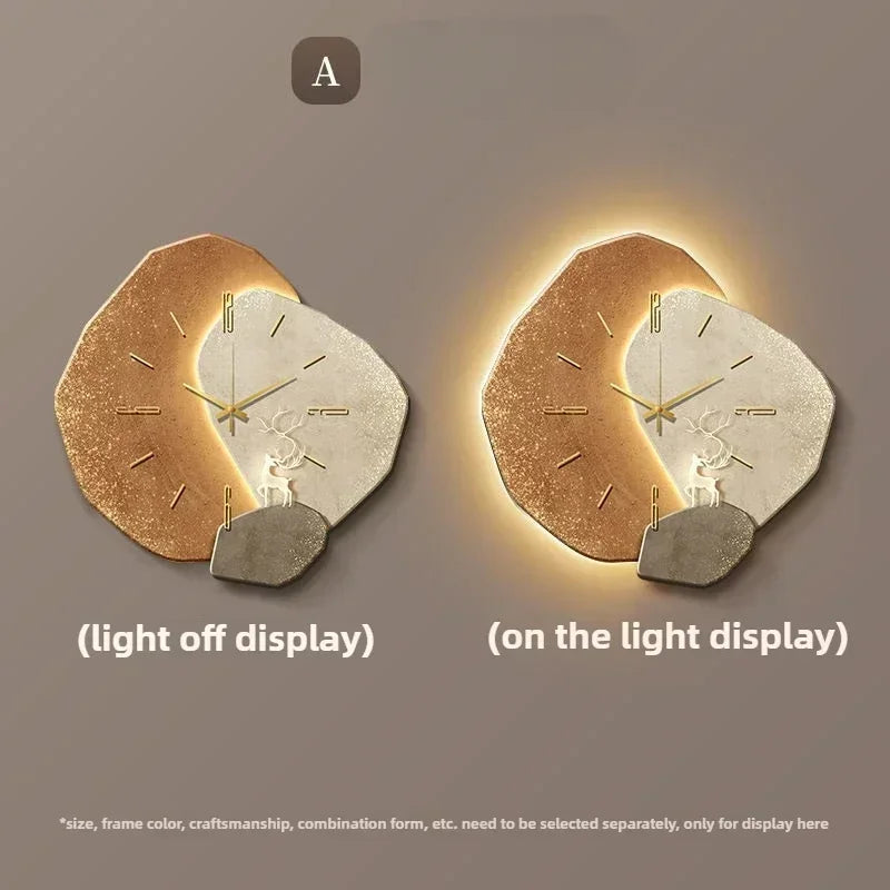 Modern LED Design Wall Clock – D, 50 X 50