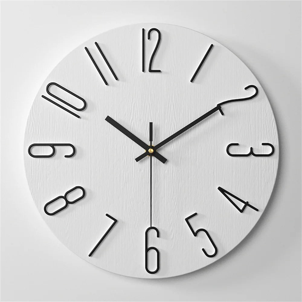 Modern Numbers Wall Clock – product view 2