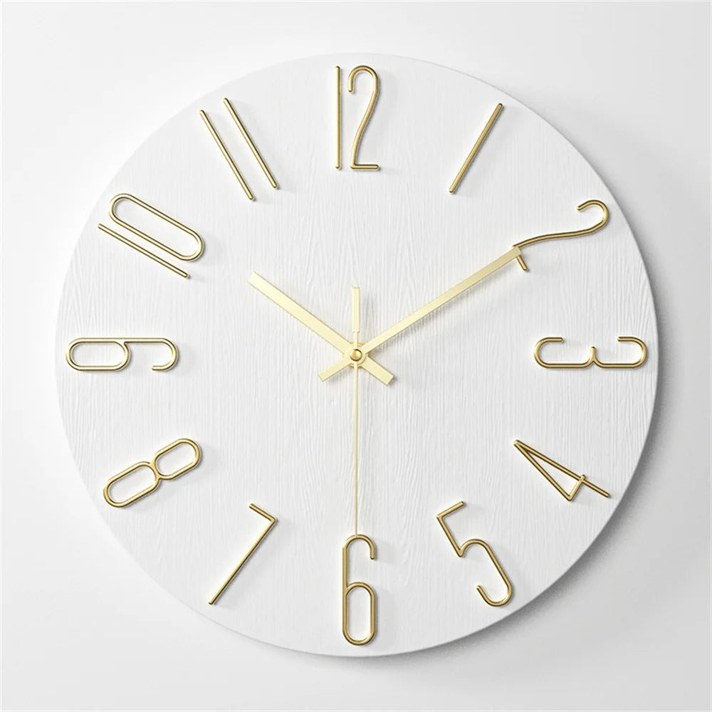 Modern Numbers Wall Clock – product view 3