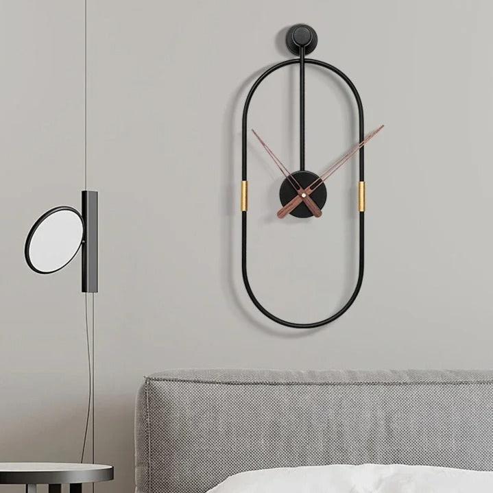 Modern Oval Wall Clock – product view 2