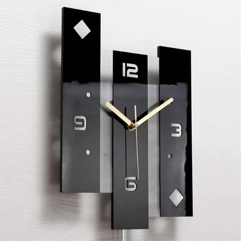 Modern Rectangular Wall Clock – product view 3