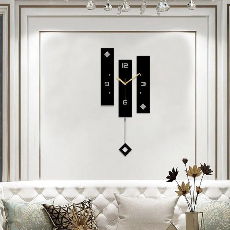 Modern Rectangular Wall Clock – product view 4