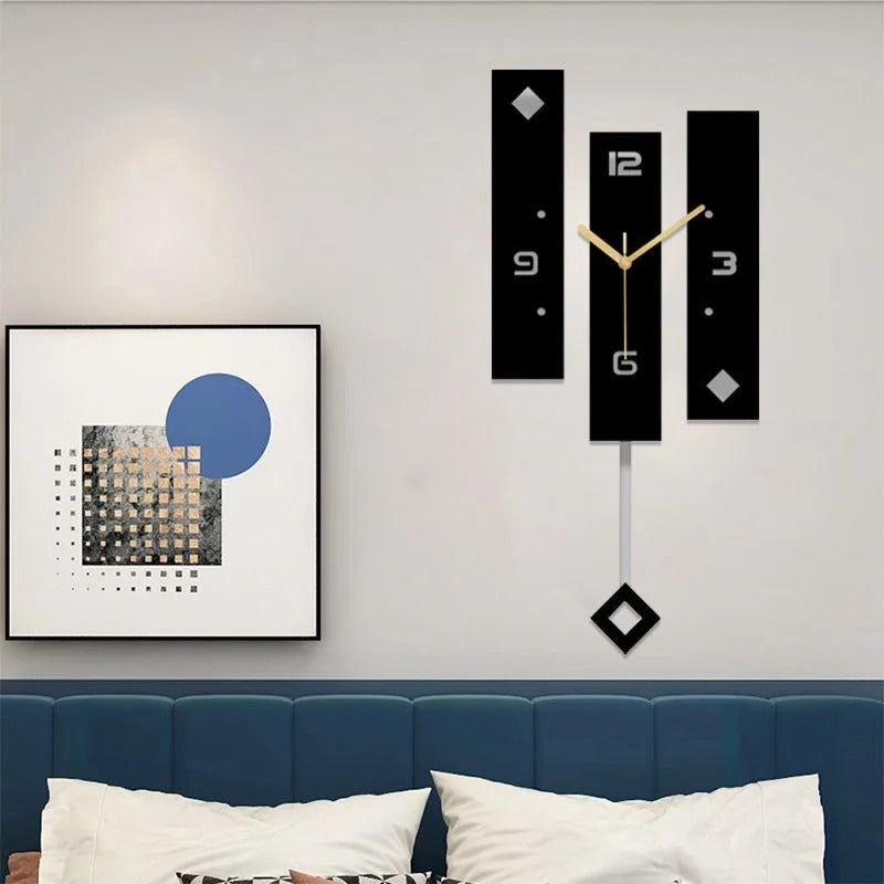 Modern Rectangular Wall Clock – product view 5