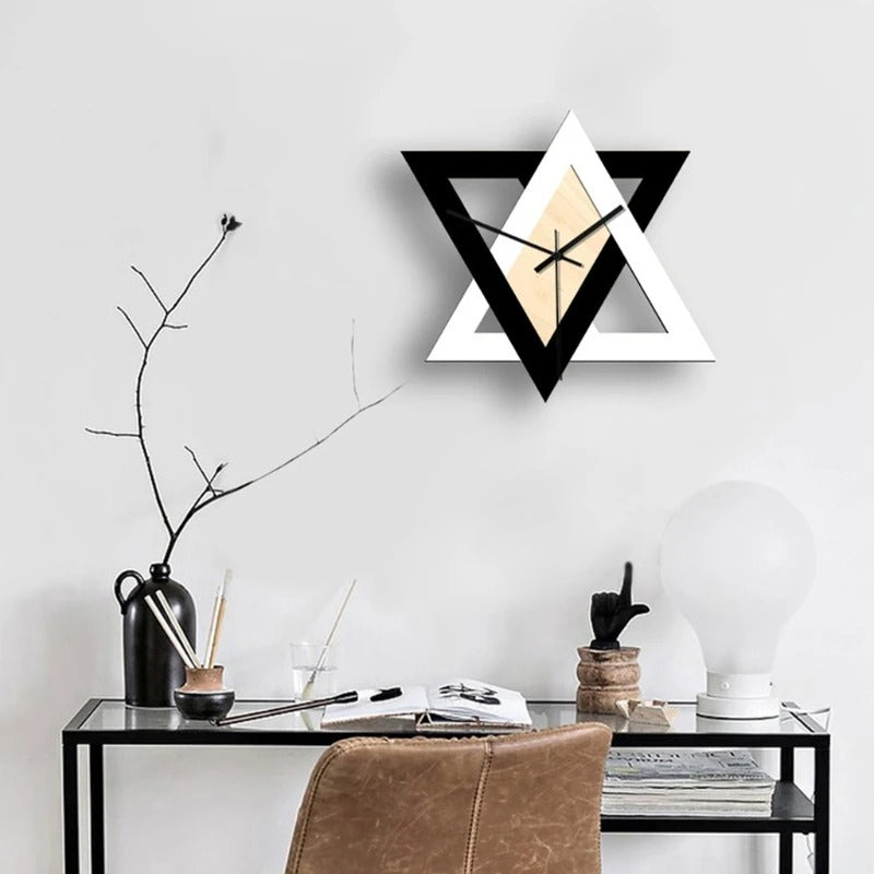Modern Triangle Wall Clock – product view 2