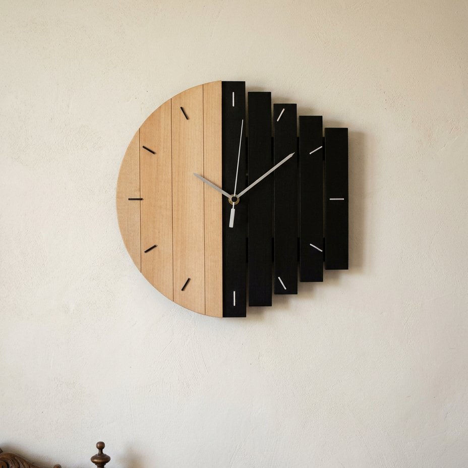 Modern Wood Wall Clock – product image