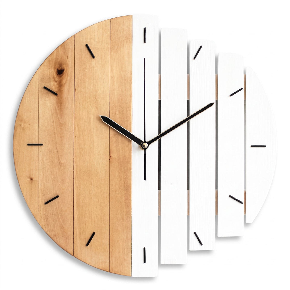 Modern Wood Wall Clock – product view 5