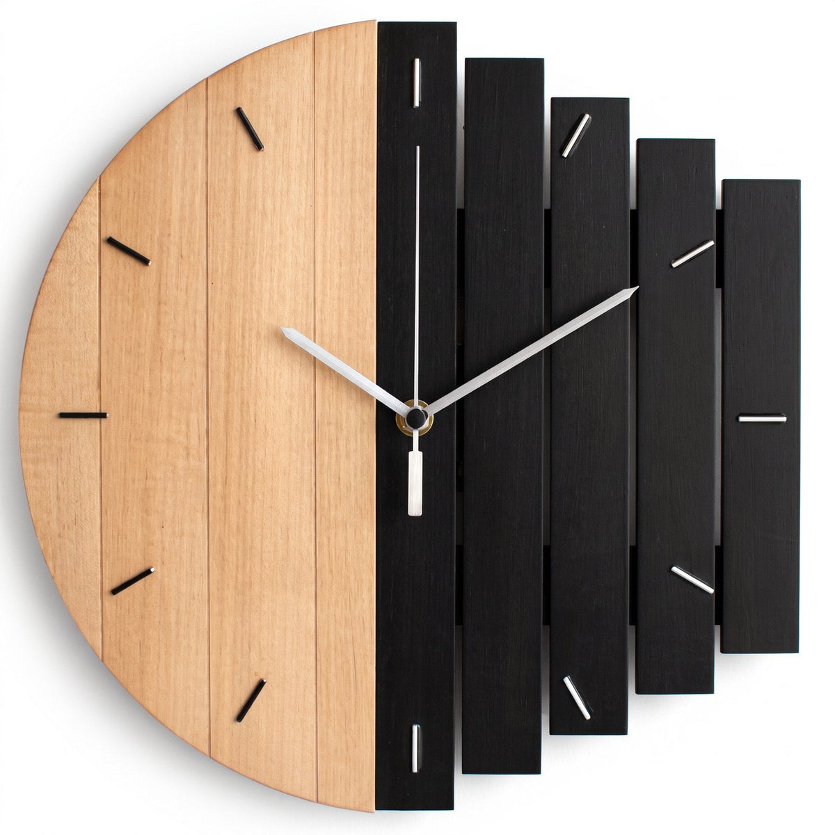 Modern Wood Wall Clock – product view 6