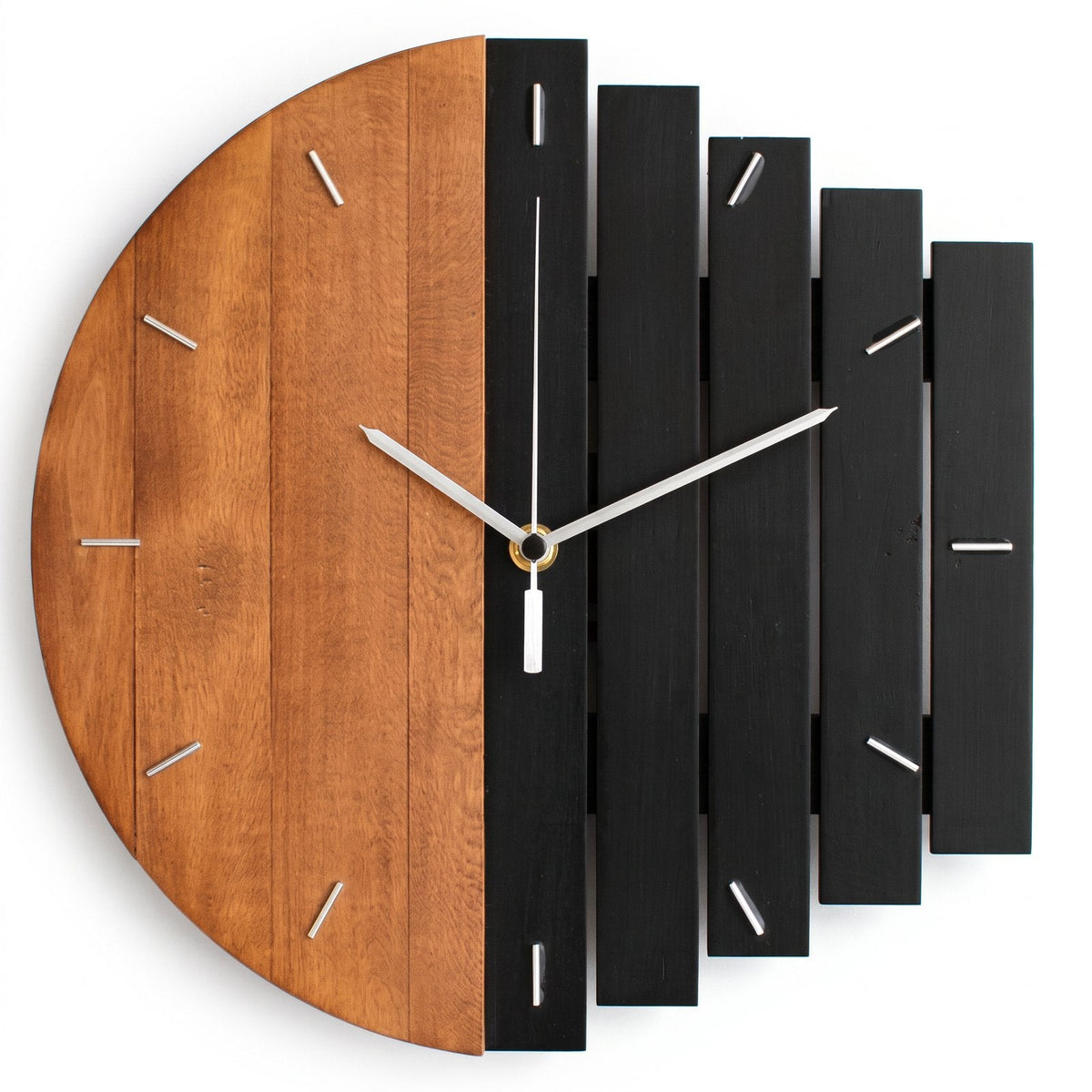 Modern Wood Wall Clock – product view 7