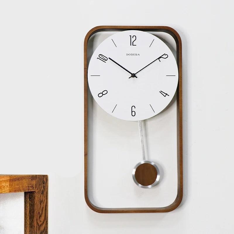 Modern Wooden Pendulum Wall Clock – product image