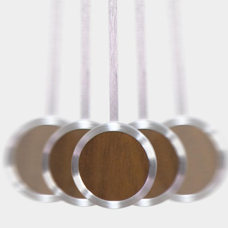 Modern Wooden Pendulum Wall Clock – product view 6