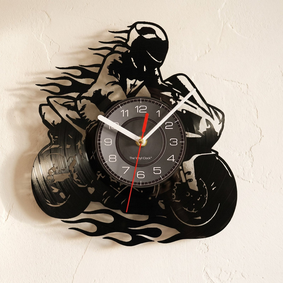 Motorcycle Vinyl Wall Clock – product view 2