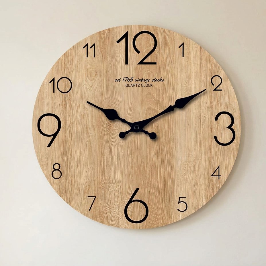 Nature Wood Wall Clock – product image