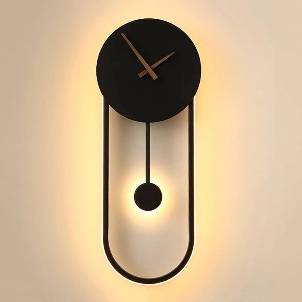 Oval Pendulum Wall Clock – product view 3