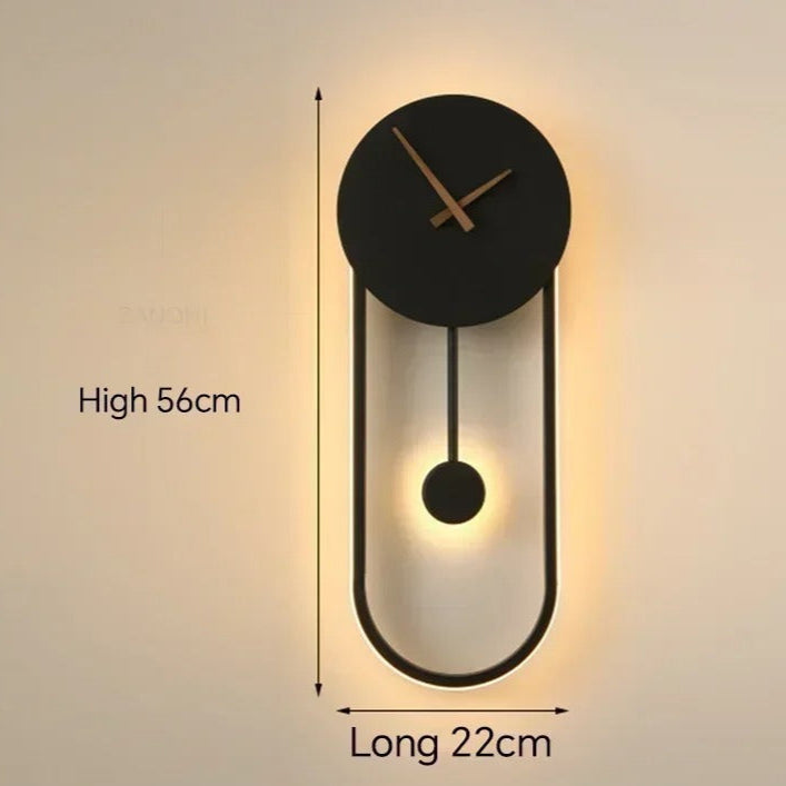 Oval Pendulum Wall Clock – product view 4