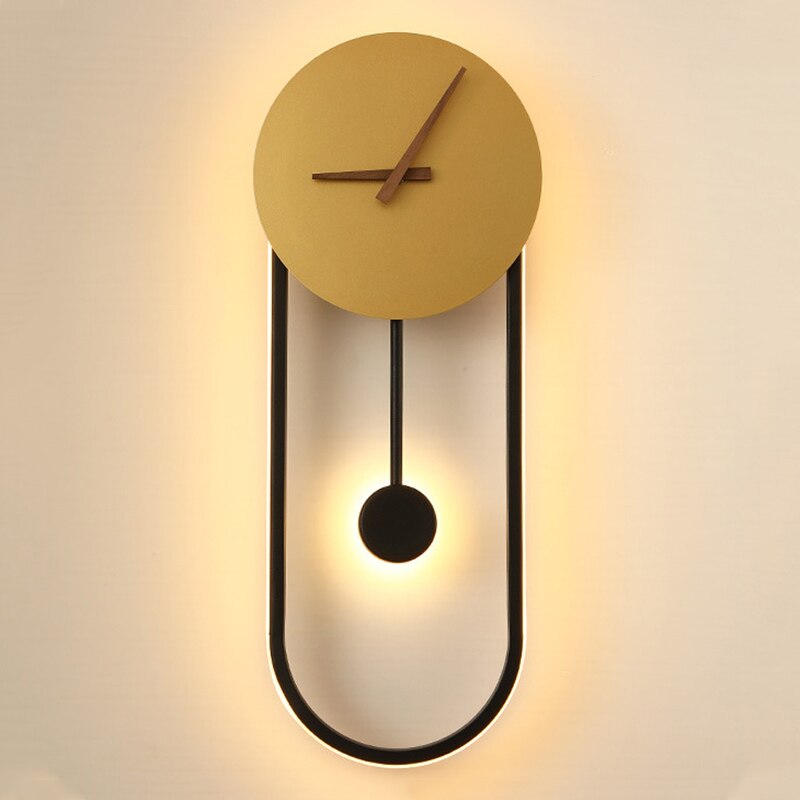 Oval Pendulum Wall Clock – product view 5