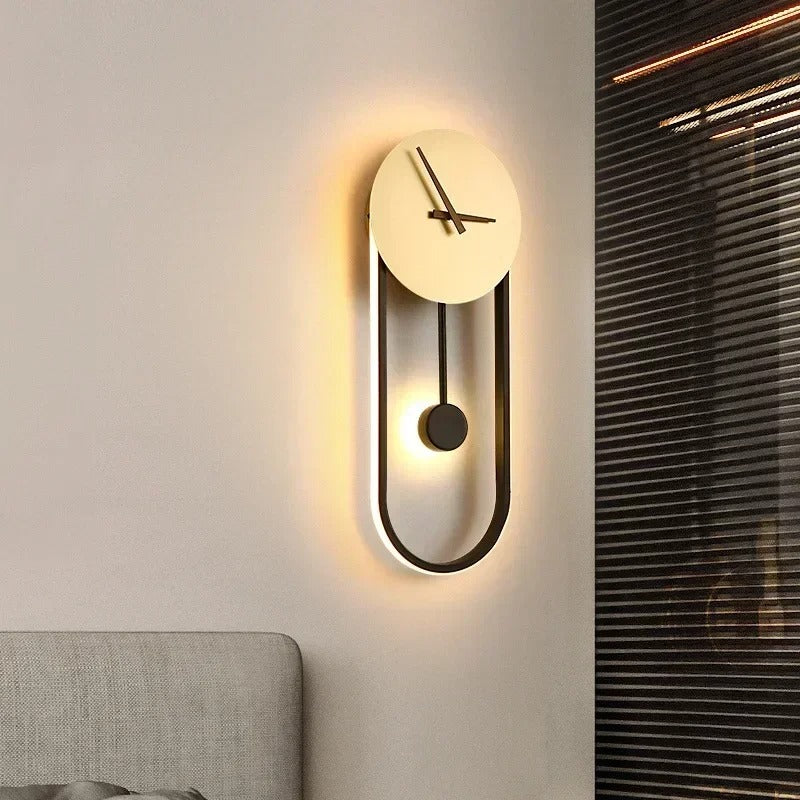 Oval Pendulum Wall Clock – product view 6