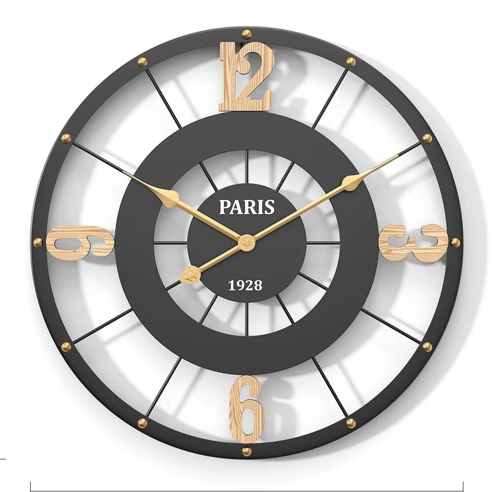 Paris Industrial Wall Clock – product view 8