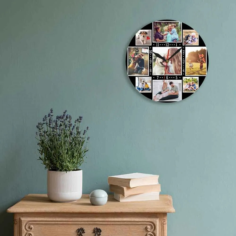 Personal Photo Wall Clock – product view 4