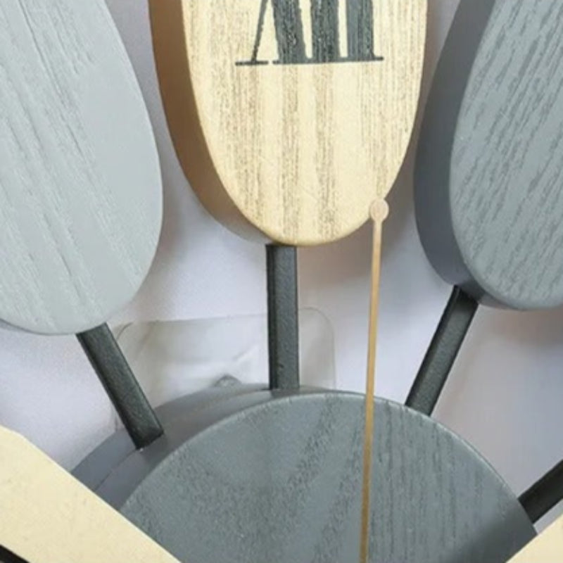 Petal Wood Wall Clock – product view 3