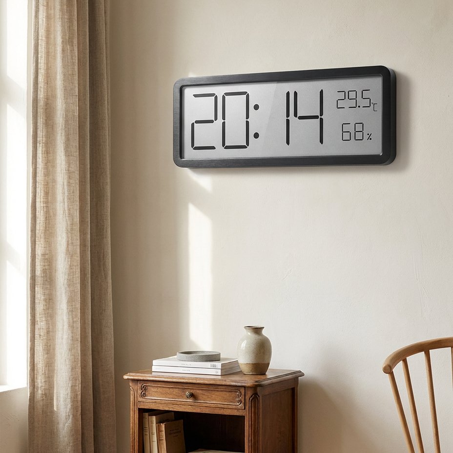Rectangular Digital Wall Clock – product image