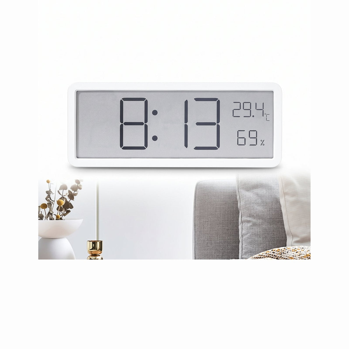 Rectangular Digital Wall Clock – product view 6