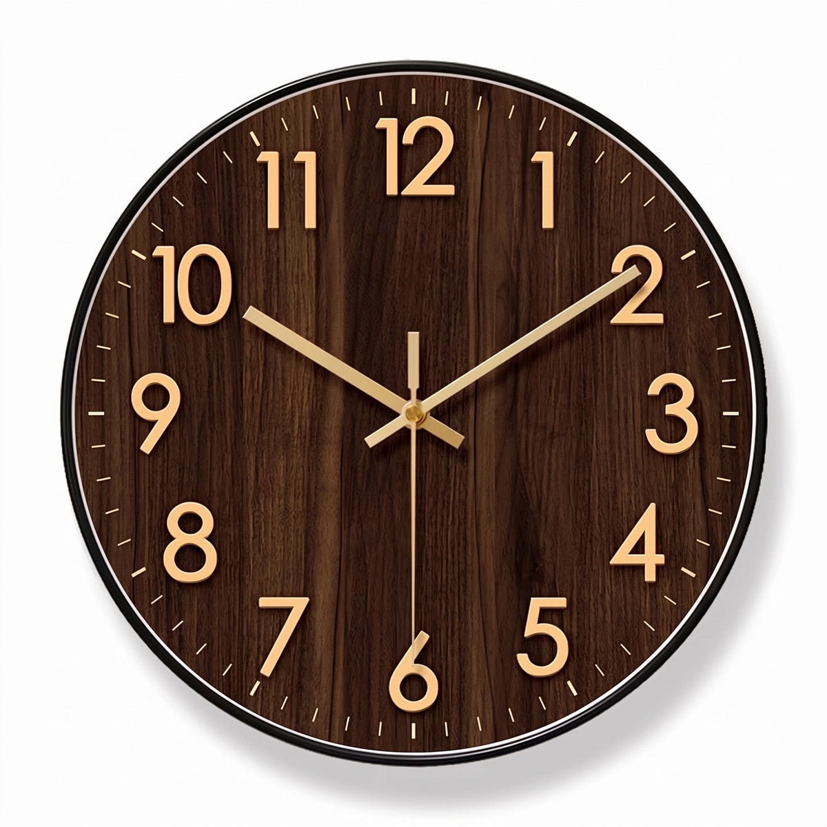 Refined Natural Wood Wall Clock – product view 15
