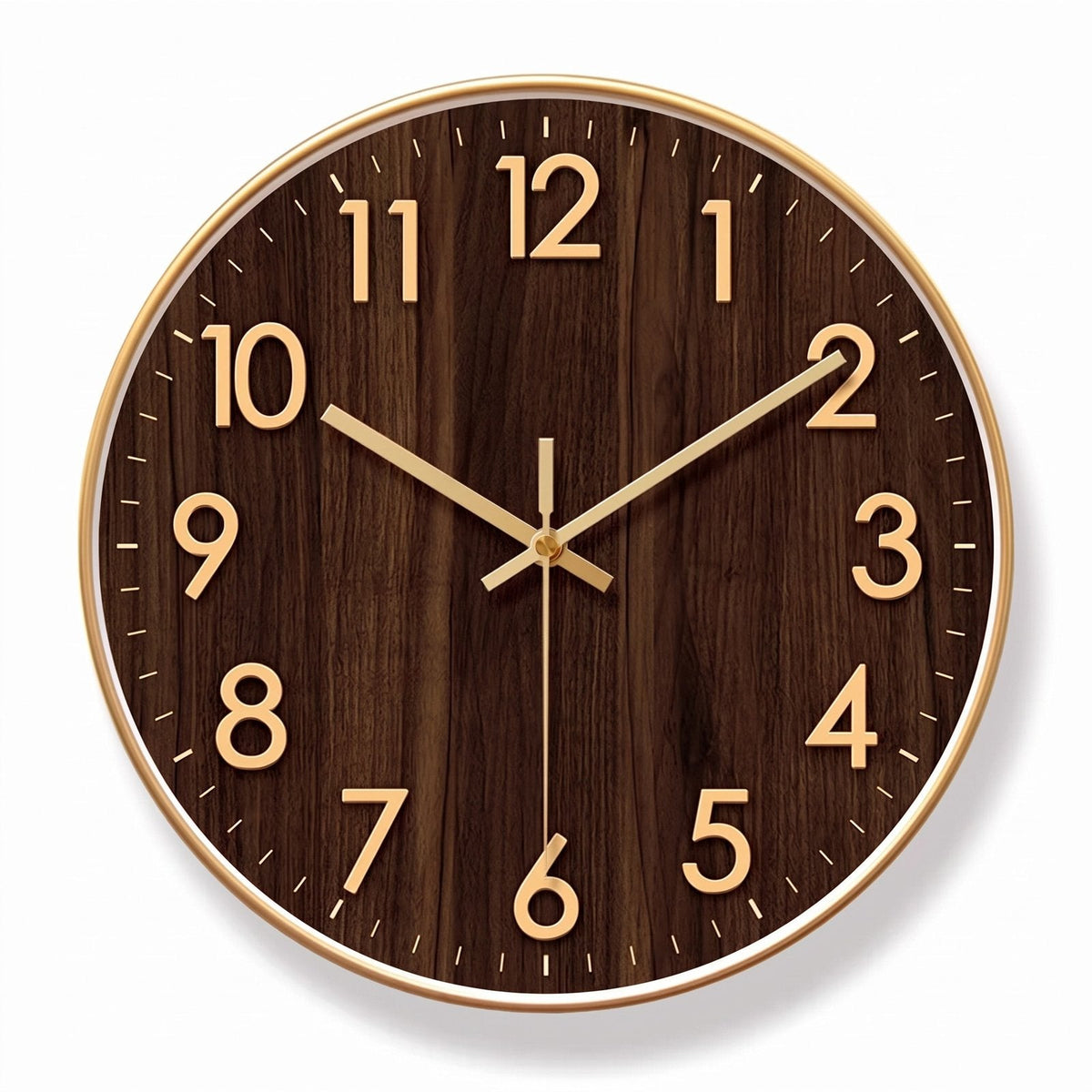 Refined Natural Wood Wall Clock – product view 16