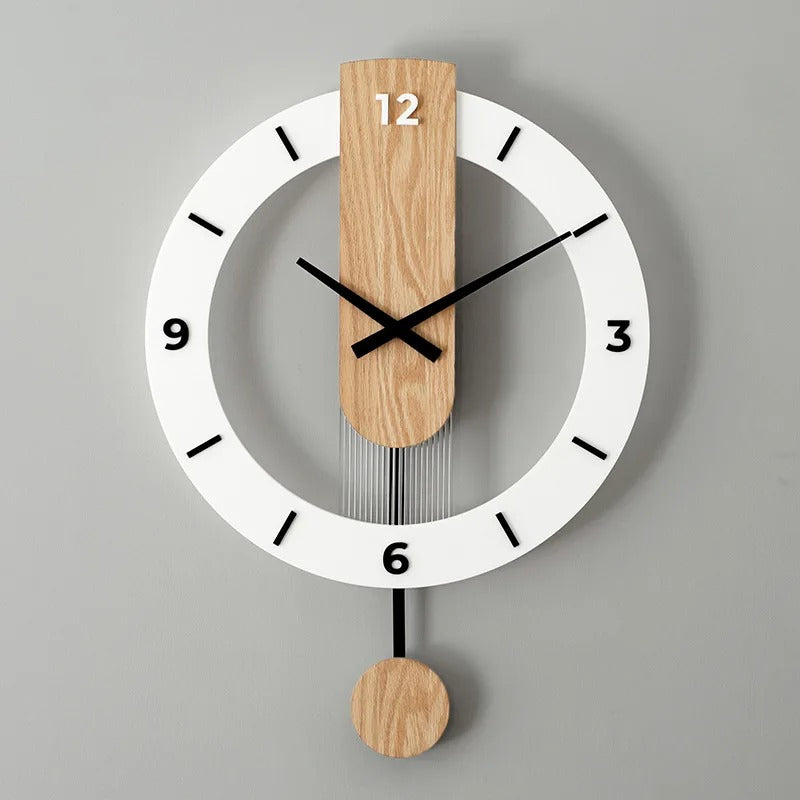 Roman Numerals Pendulum Wall Clock – product view 4