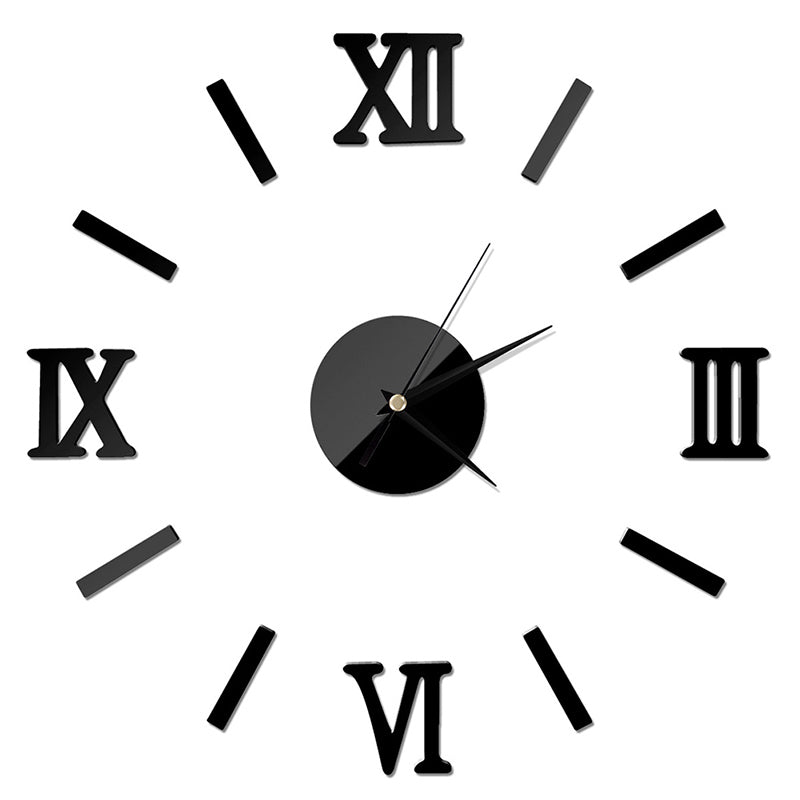 Roman Numerals Wall Clock Living Room – product view 5