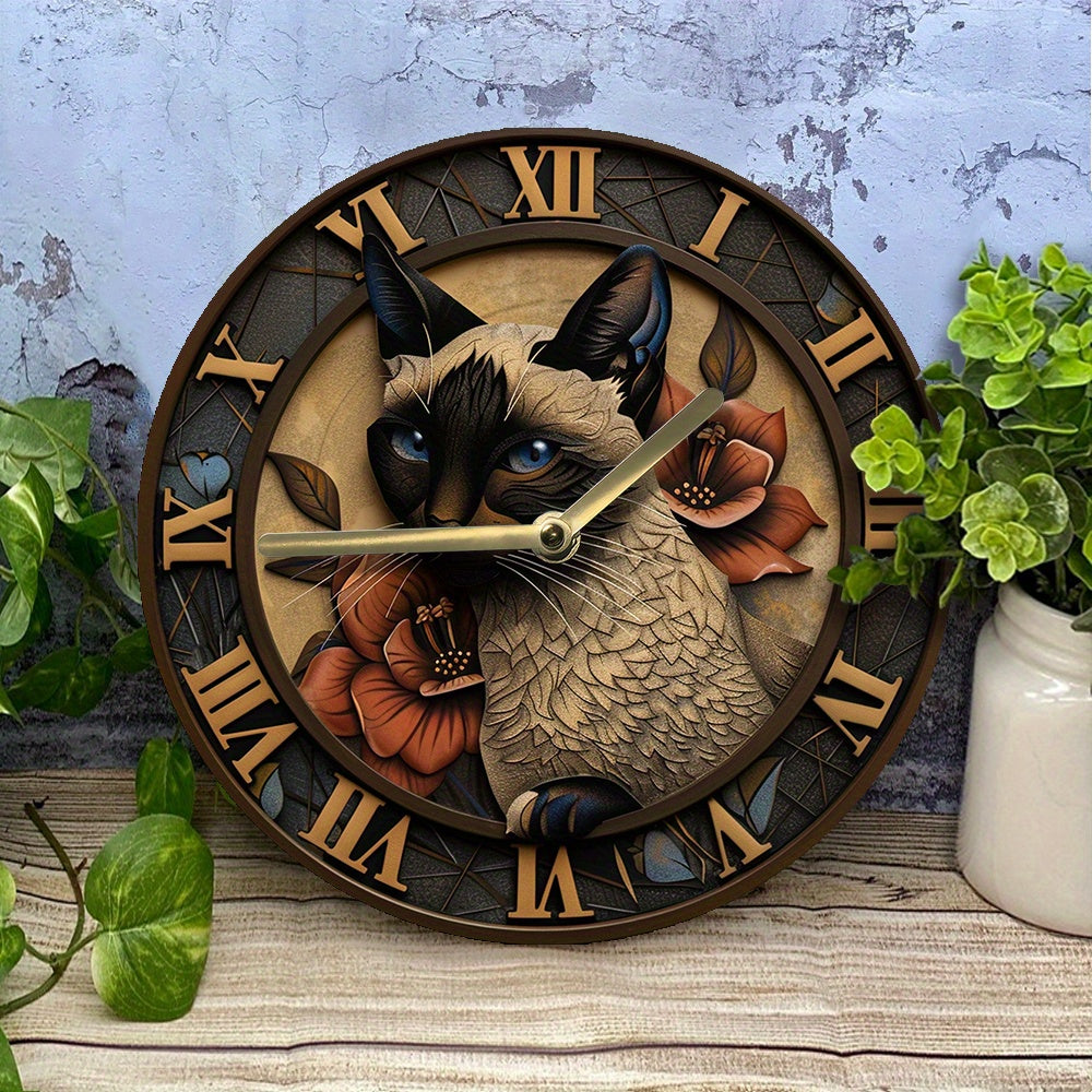 Siamese Cat Wall Clock – product view 2