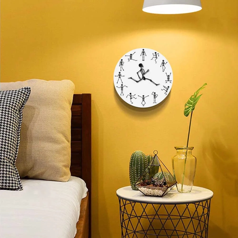 Skeleton Humor Wall Clock – product image