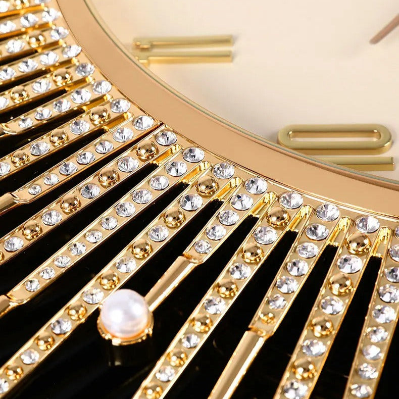 Solar Design Golden Metal Wall Clock – product view 5