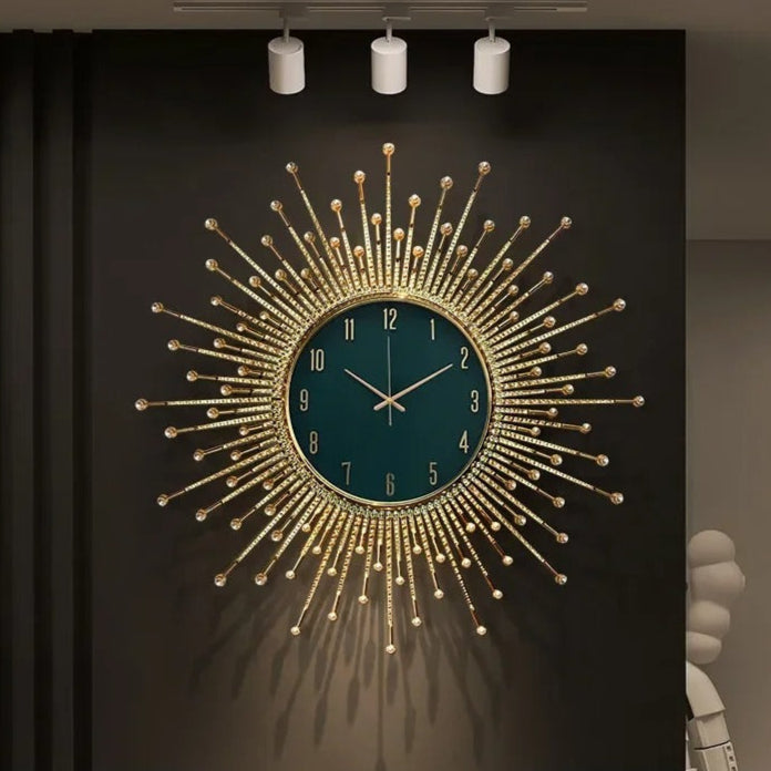 Solar Design Golden Metal Wall Clock – product view 9