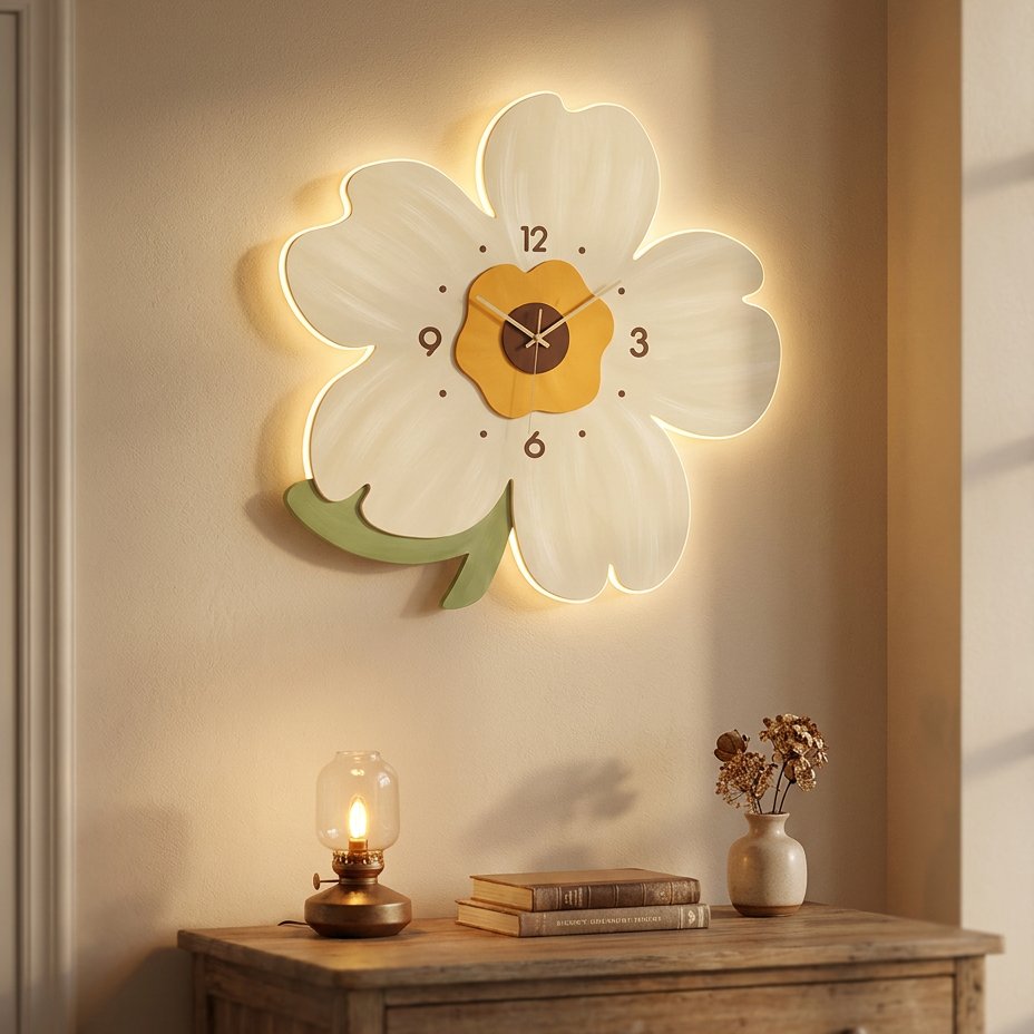 Spring Flower Wall Clock – product image