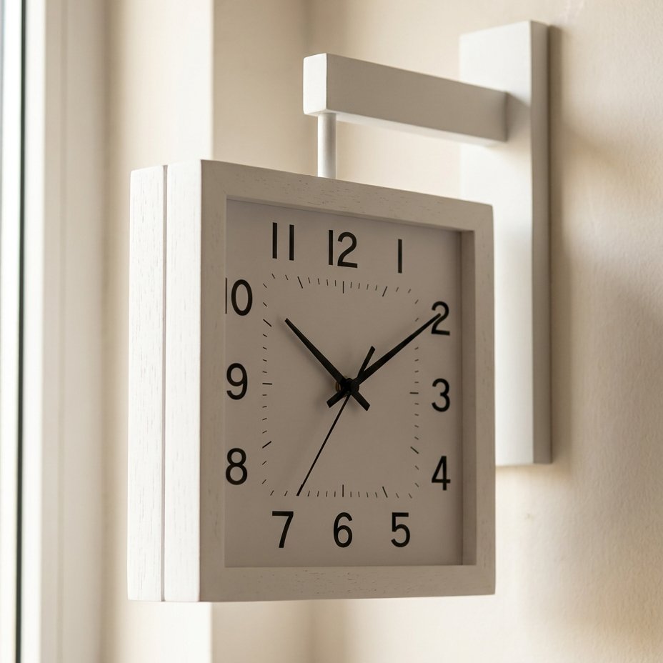 Square Hanging Wall Clock – product view 3