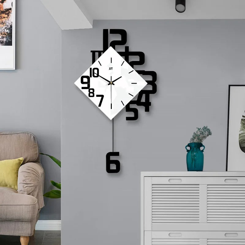 Square Pendulum Wall Clock – product image
