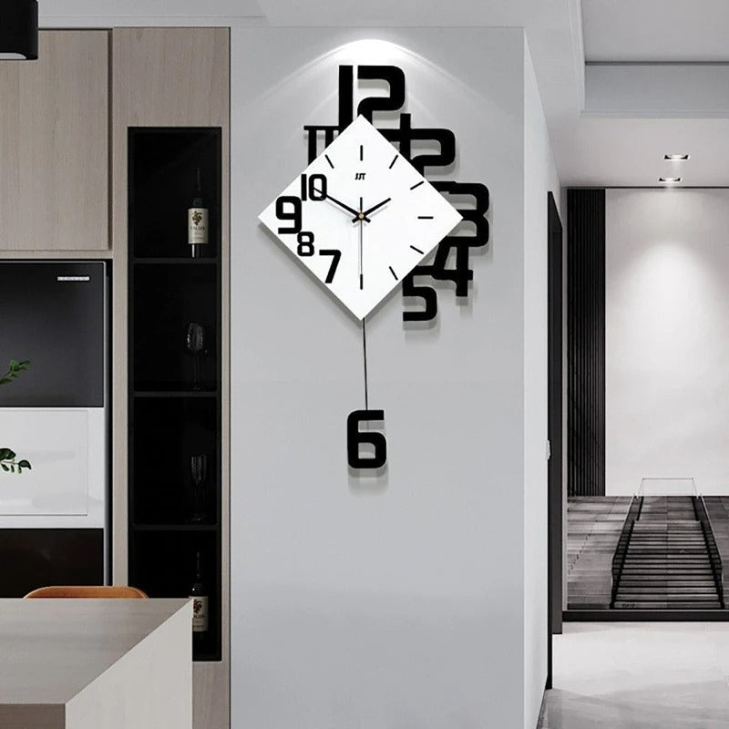 Square Pendulum Wall Clock – product view 2