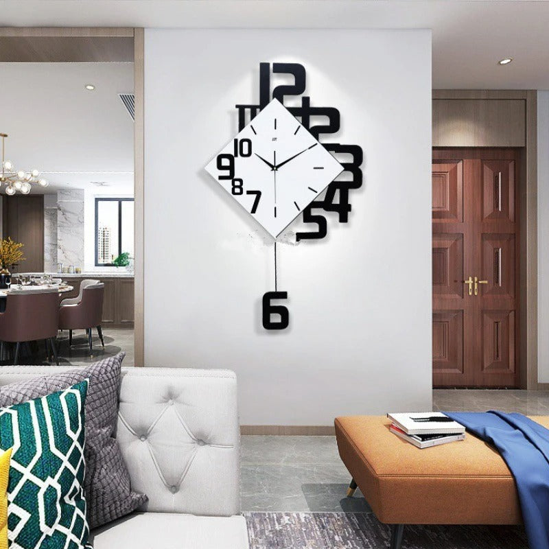 Square Pendulum Wall Clock – product view 3