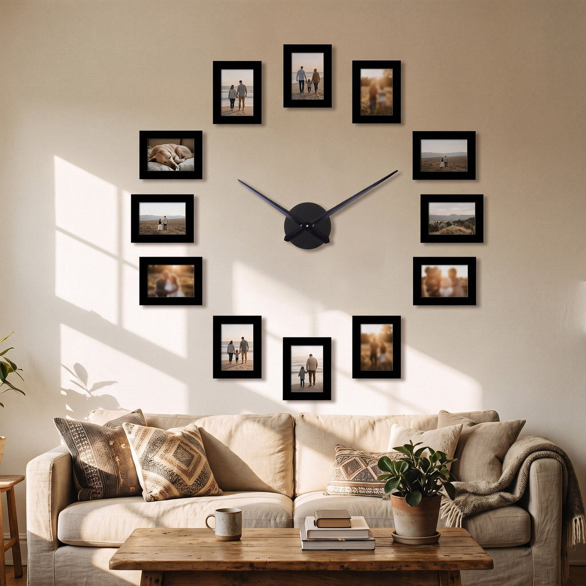 Square Photo Wall Clock – product image