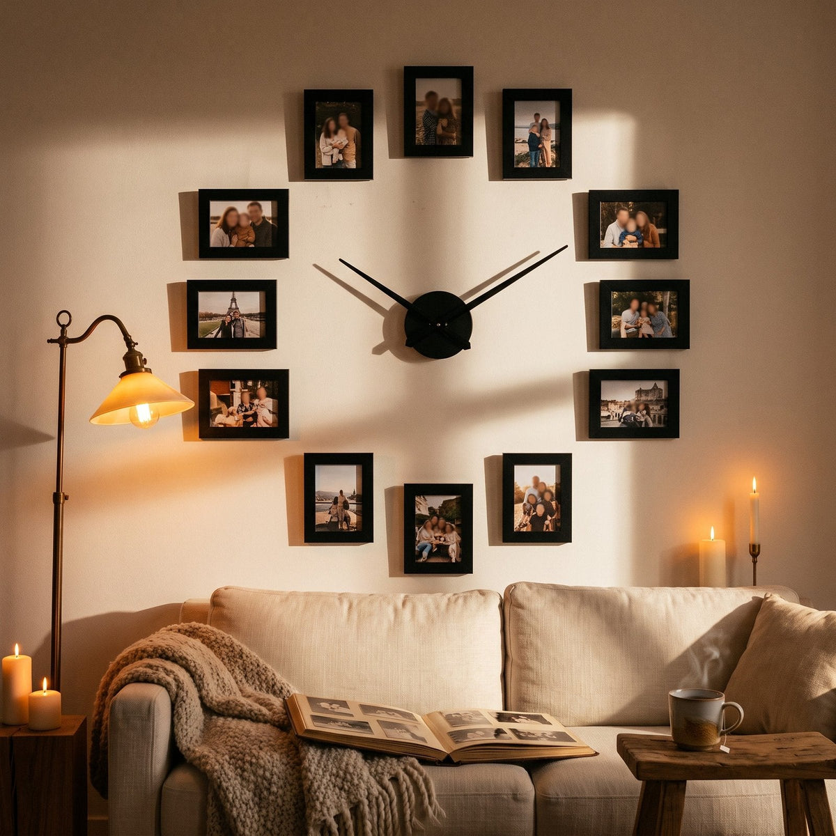 Square Photo Wall Clock – product view 5