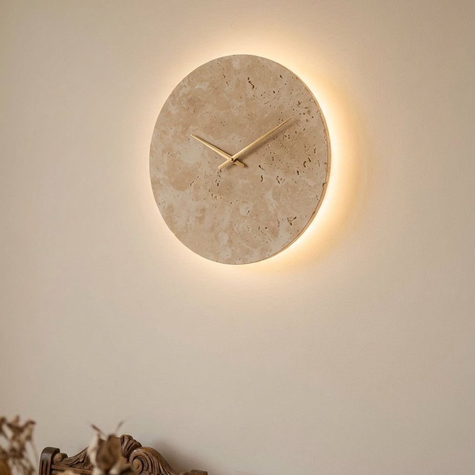 Stone Illumination Wall Clock – product image