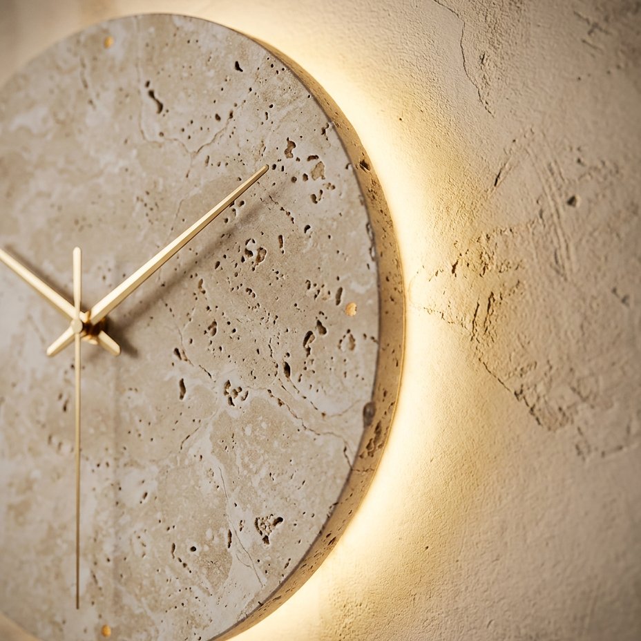 Stone Illumination Wall Clock – product view 4