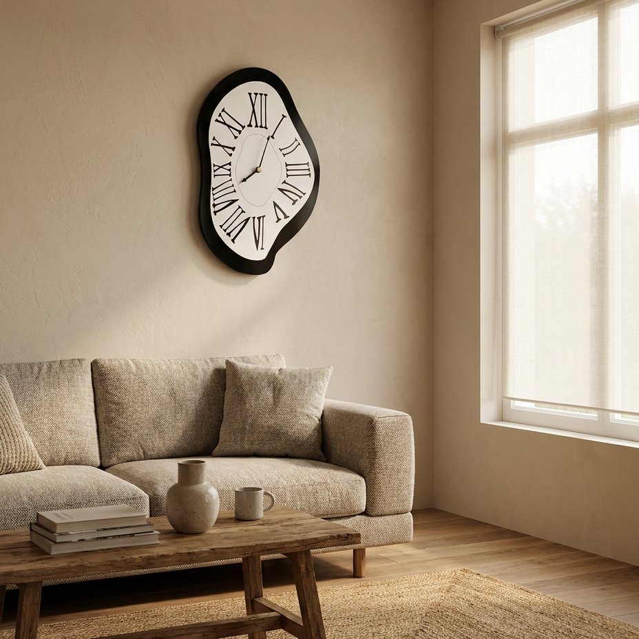 Surrealist Art Wall Clock – product view 2