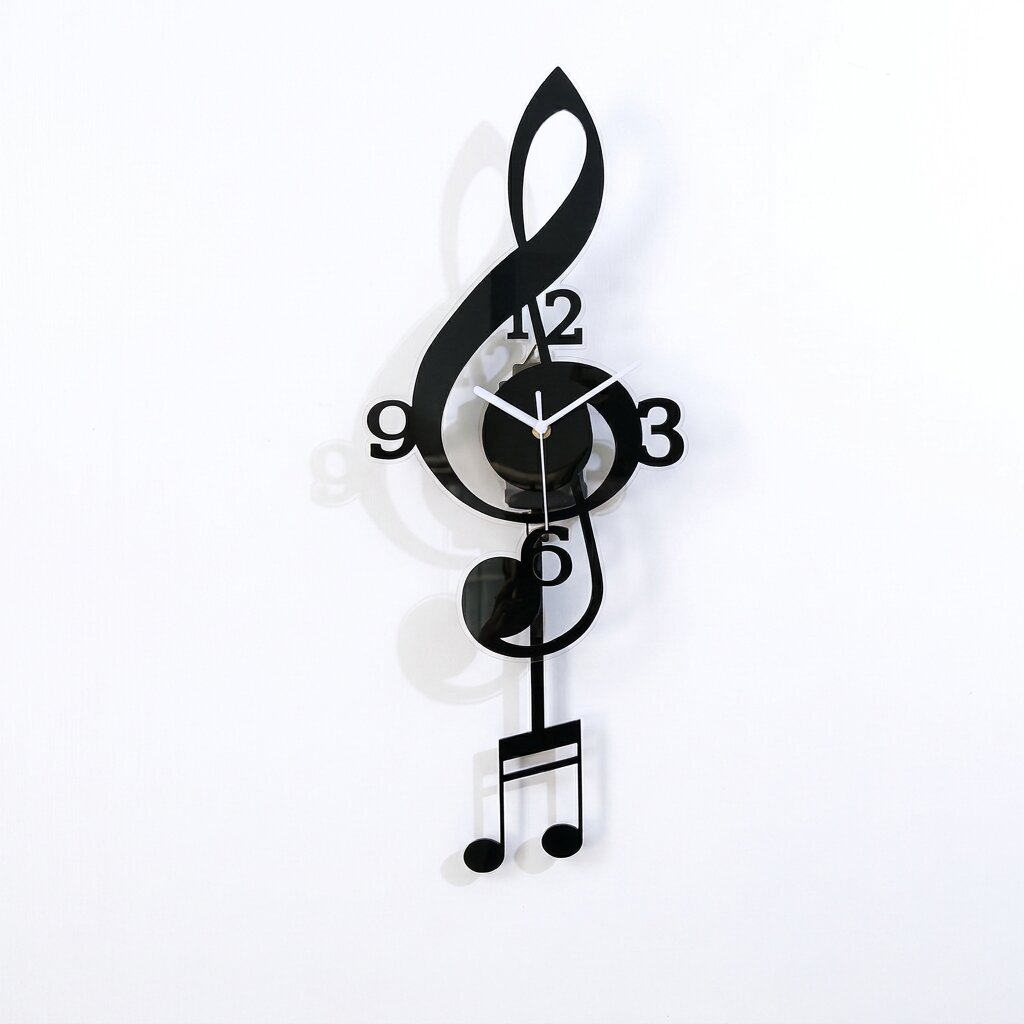 Treble Clef Pendulum Wall Clock – product view 3