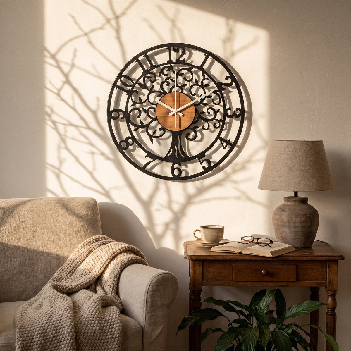 Tree of Life Wall Clock – product view 2